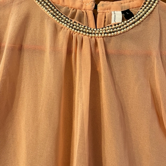Sale - Vero moda pear beaded neck top - Picture 4 of 8